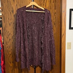 Lane Bryant Maroon Women's Cardigan